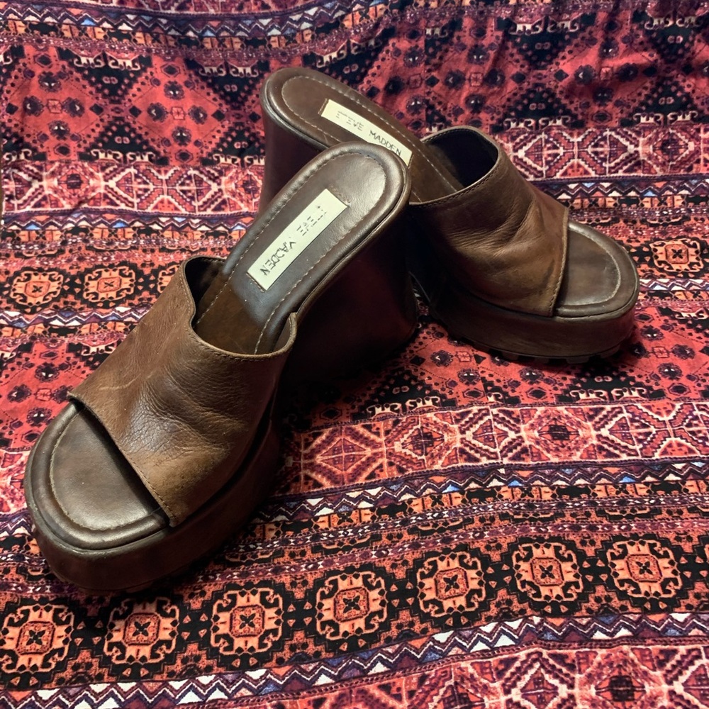 Steve Madden platform wedge sandals